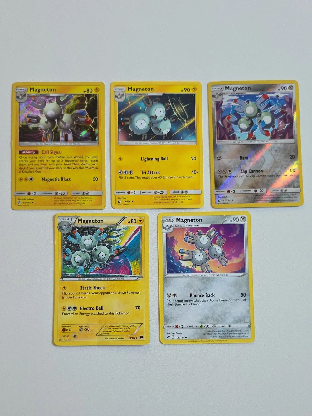 Pokemon Magnemite, Magneton, And Magnezone Card Lot